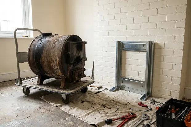 Oude ketel vervangen